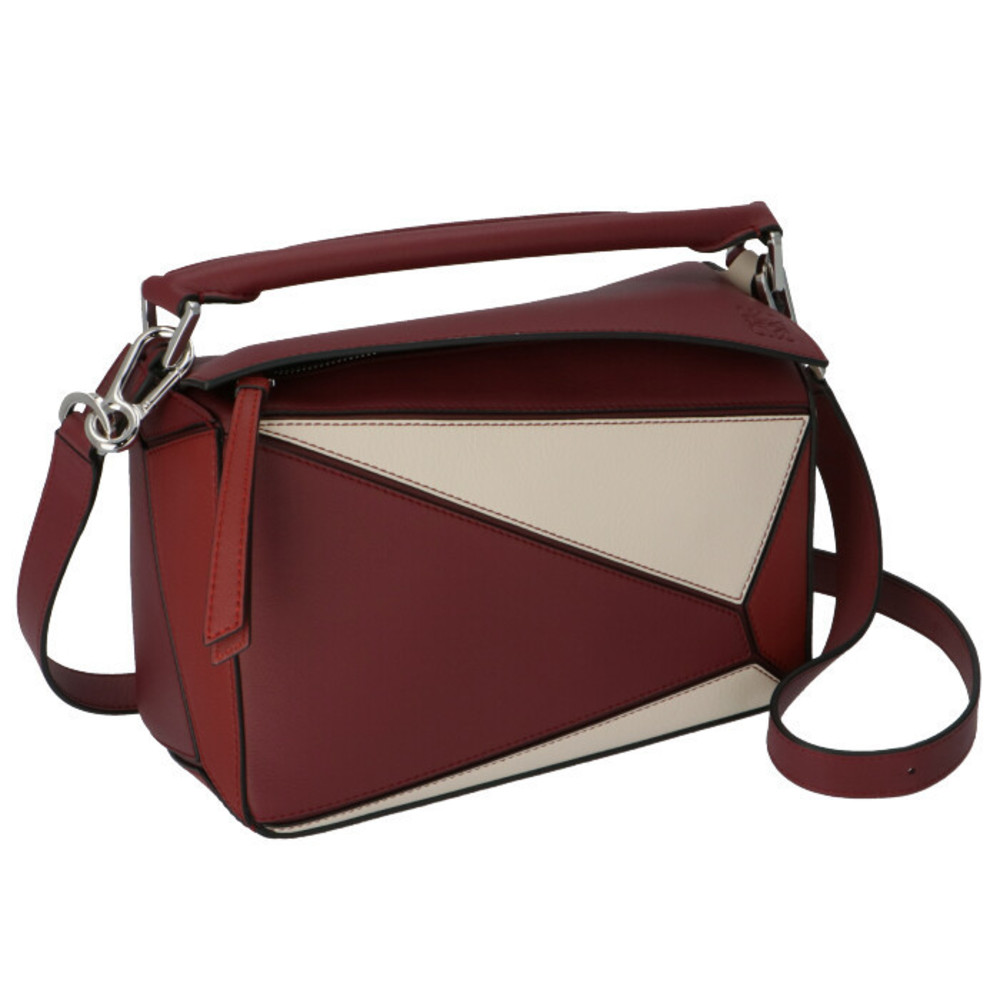 Loewe Puzzle Small 2way Shoulder Bag Wine Garnet